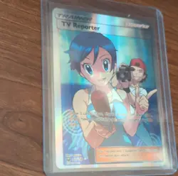 Pokemon TV Reporter Full Art Ultra Rare Holo SM-Celestial Storm 167/168 - Image 5