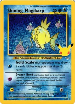 Pokemon TCG Shining Magikarp 66/64 Celebrations: Classic Collection Holo LP/MP - Image 1