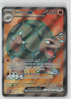Pokemon Golem ex #189/165 SV: Scarlet & Violet 151 Near Mint or Better - Image 1