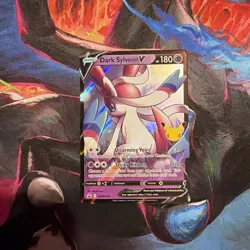2021 Pokemon TCG Black Star Promo Dark Sylveon V SWSH134 NM - Image 1