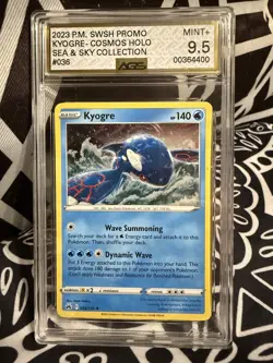 Pokemon SWSH Promo Sea & Sky Collection Kyogre 036/159 AGS Mint 9.5 Cosmos Holo - Image 1