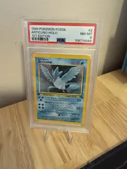 Articuno Holo 1st Edition PSA 8 1999 Pokemon Fossil #2 - Image 1