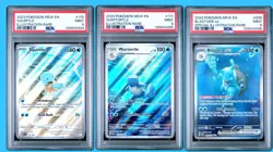 Blastoise EX 202 PSA 9 SEQUENTIAL SET / BLASTOISE WARTORTLE SQUIRTLE POKEMON 151 - Image 1