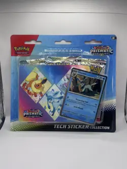 Pokemon TCG Prismatic Evolutions Tech Sticker Collection ART SET OF 3 - Image 2