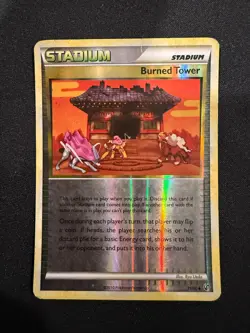 Pokemon TCG Burned Tower 71/90 Undaunted Reverse Holo LP - Image 1