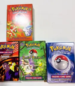 Pokemon Theme Deck Boxes Lot of 5 Empty Base Box Only with Manuals and Counters - Image 3