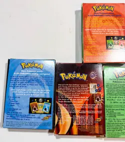 Pokemon Theme Deck Boxes Lot of 5 Empty Base Box Only with Manuals and Counters - Image 5