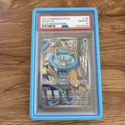 Pokemon Squirtle Illustration Rare Stellar Crown 148/142 PSA 10 Gem Mint - Image 1
