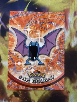 POKEMON GOLBAT #42 TOPPS TV ANIMATION EDITION Blue Lp - Image 1