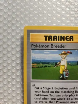 Pokemon TCG Trainer Pokemon Breeder Base Set 74/102 1st Edition Shadowless Rare - Image 2