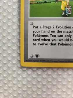 Pokemon TCG Trainer Pokemon Breeder Base Set 74/102 1st Edition Shadowless Rare - Image 5