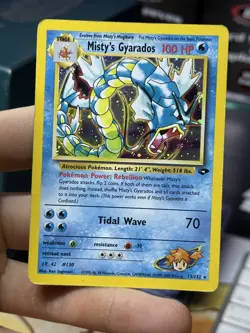 #5 Misty's Gyarados 13/132 Gym Challenge 2000 Holo Rare WOTC Pokemon - Image 3