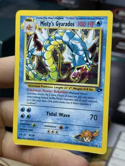#5 Misty's Gyarados 13/132 Gym Challenge 2000 Holo Rare WOTC Pokemon - Image 4