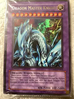 1996 Yu-Gi-Oh! TCG Dragon Master Knight Secret Rare UE02-EN001 ￼(g2) - Image 1