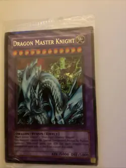 1996 Yu-Gi-Oh! TCG Dragon Master Knight Secret Rare UE02-EN001 ￼(g2) - Image 2