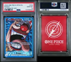 2024 ONE PIECE OP09 BUGGY ALTERNATE ART LEADER #042 PSA 10 - Image 3