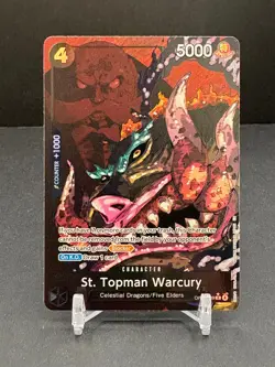 St. Topman Warcury Alt Art Rare - Carrying On His Will #OP13-089 R One Piece TCG - Image 1