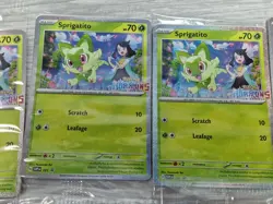 10x Pokemon Card Sprigatito SVP 191 Horizons Holo Promo Surging Sparks Sealed NM - Image 3