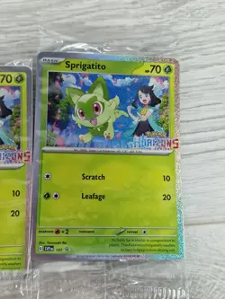 10x Pokemon Card Sprigatito SVP 191 Horizons Holo Promo Surging Sparks Sealed NM - Image 4