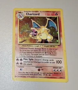 Charizard Holo 4/102 Base Set (1999) WotC Pokemon Card - Vintage - Authentic - Image 1