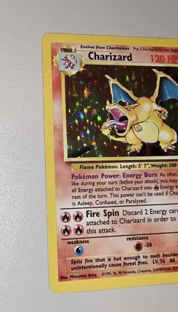 Charizard Holo 4/102 Base Set (1999) WotC Pokemon Card - Vintage - Authentic - Image 5