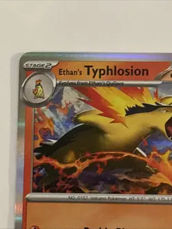Pokemon TCG Ethan's Typhlosion Holo Card 034/182 Sv10: Destined Rivals - Image 2