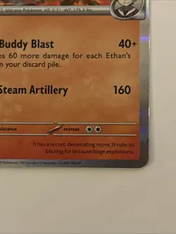 Pokemon TCG Ethan's Typhlosion Holo Card 034/182 Sv10: Destined Rivals - Image 4