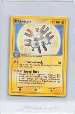 MAGNETON 27/112 - NON-Holo Rare - Fire Red & Leaf Green - 2004 Pokemon Card - LP - Image 1