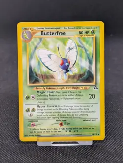Pokemon Card Butterfree 19/75 Neo Discovery WOTC Rare Non Holo WOTC NM/M - Image 1