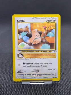 Cleffa 20/111 Rare Neo Genesis Set Pokemon Card WOTC LP EXCELLENT - Image 1