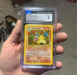 Charizard Pokemon (1999) Base Set 4/102 Holo CGC 5 Card - Image 1