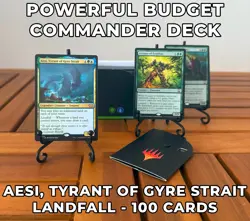 Custom Commander Deck - Aesi, Tyrant of Gyre Strait - Landfall Ramp - 100 Cards - Image 1