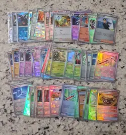 Pokemon Prismatic Evolutions TCG Pokeball Reverse Holo Lot of 55 Cards NM/LP - Image 1