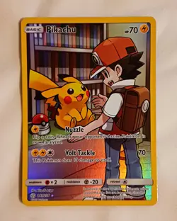 Pikachu 241/236 Full Art Holo Cosmic Eclipse Pokemon Card - Image 2