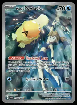 Pokemon Cards Misty's Psyduck 193/182 Destined Rivals Illustration Rare NM - Image 1