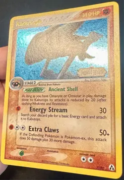Kabutops SWIRL! 7/92 EX Legend Maker Pokemon Card Arita Art Reverse Holo - VLP - Image 3