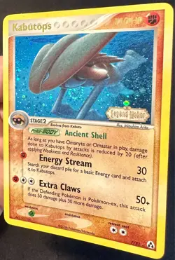 Kabutops SWIRL! 7/92 EX Legend Maker Pokemon Card Arita Art Reverse Holo - VLP - Image 4