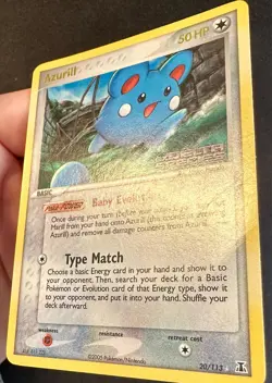 Azurill 20/113 2005 EX Delta Species Pokemon Card Nintendo Reverse Holo Rare Mp - Image 3