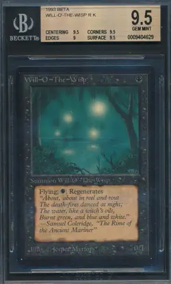Beta Will-o'-the-Wisp BGS 9.5 Graded Magic MTG (4629) -magicgraders- - Image 1