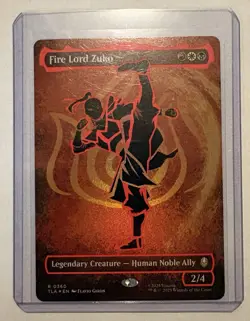 Fire Lord Zuko (Borderless) (Neon Ink Foil) Avatar: The Last Airbender Foil - Image 1