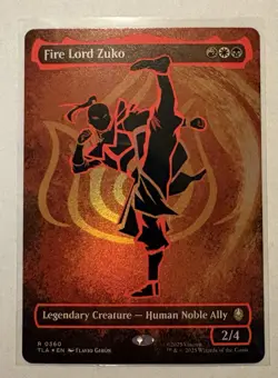 Fire Lord Zuko (Borderless) (Neon Ink Foil) Avatar: The Last Airbender Foil - Image 3