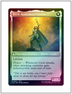 1x Cecil, Dark Knight, Foil, Magic The Gathering MTG NM - Image 2