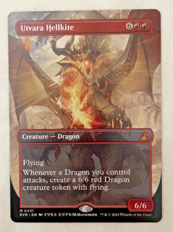 1x Utvara Hellkite Anime Borderlss Ravnica Remastered MTG Magic the Gathering NM - Image 1