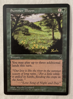 1x Summer Bloom Visions MTG Magic the Gathering LP - Image 1