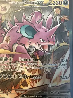 2025 Pokemon TCG: Destined Rivals Team Rocket’s Nidoking ex (233/182) SIR - Image 5