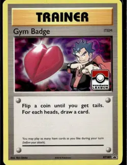 2016 XY Pokemon League Promo Gym Badge (Koga) XY207 Holo - Image 1