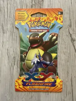 Pokemon XY FLASHFIRE BOOSTER- SLEEVED HANGAR PACK- KANGASKHAN FACTORY SEALED NEW - Image 2