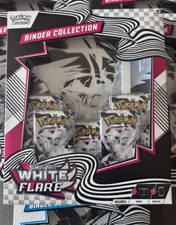 Pokemon Scarlet & Violet Binder Collection Lot | 5× White Flare + 1× Black Bolt - Image 2