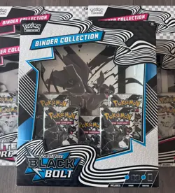 Pokemon Scarlet & Violet Binder Collection Lot | 5× White Flare + 1× Black Bolt - Image 3