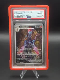 Pokemon Ceruledge#197 Surging Sparks Illustration Rare PSA 10 With Custom Guard - Image 1